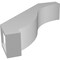 Ekena Millwork 3-in. W x 12-in. D x 12-in. H Baker Architectural Grade PVC Knee Brace BRCP03X12X12BKR - alternate 4
